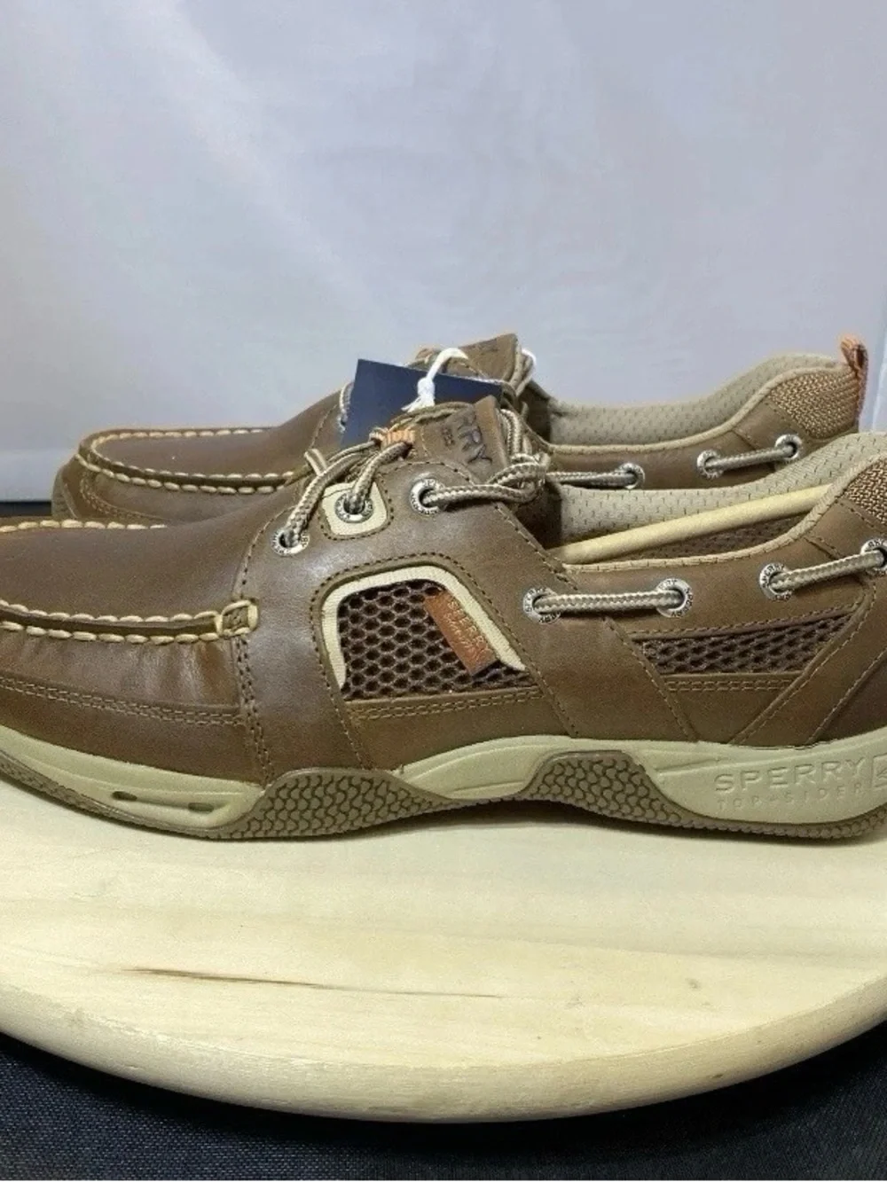 Sperry Top-Sider Sea Kite Sport Moc Men's Shoes Brown Leather Size US 9